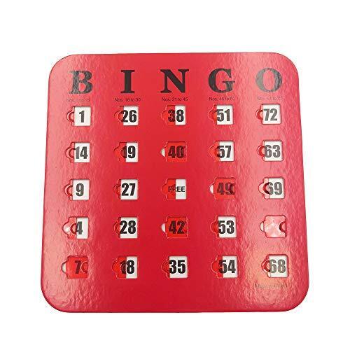 Shutter Slide Bingo Cards - 5 Pack Multi Color Extra Thick Stitched easy rea - Picture 7 of 7
