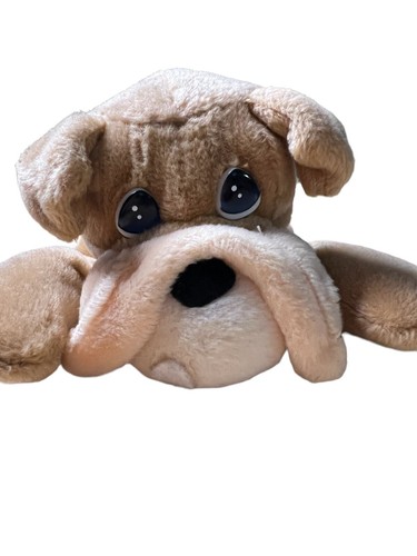 Precious Moments Pals Bulldog 8" Plush Stuffed Animal W Tag 1998 Beanie Style - Picture 7 of 7