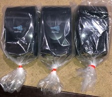 (3 QTY) APPEAL HAND SOAP WALL DISPENSERS - BLACK / NEW - FREE USA SHIPPING