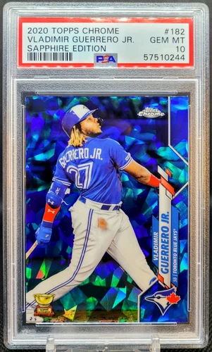 2020 Topps Chrome Rookie Cup 🔵SAPPHIRE EDITION VLADIMIR GUERRERO JR #133 PSA 10
