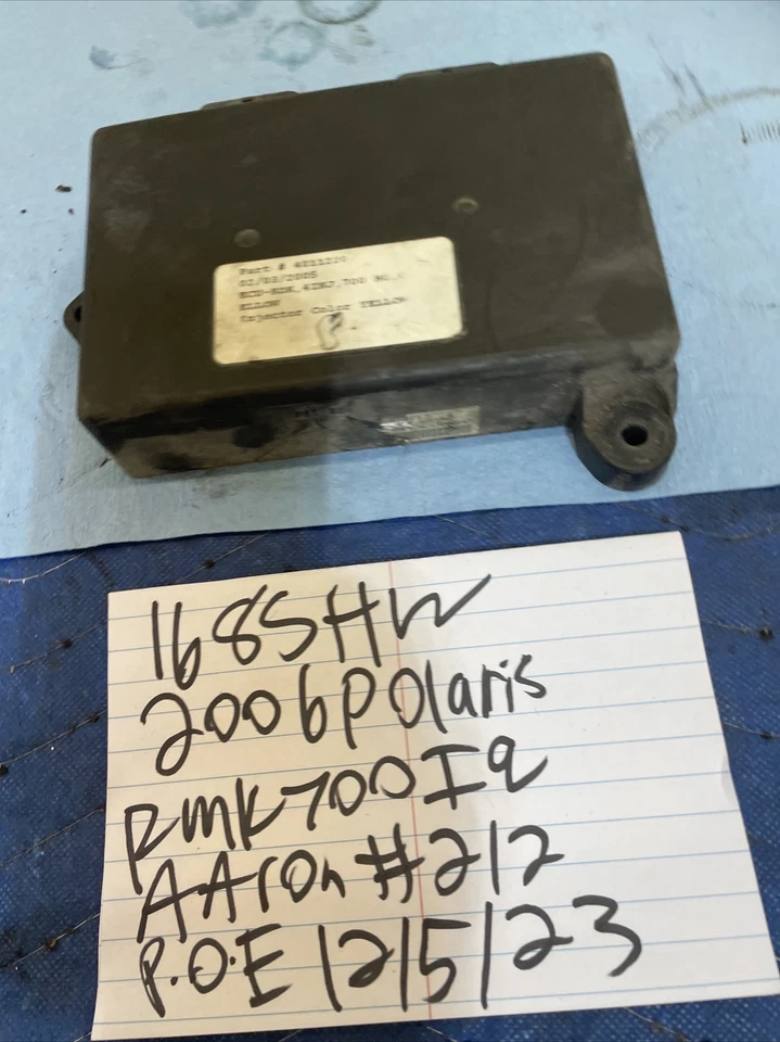 2006 Polaris RMK 700 computer ECU 4011220 Yellow Injectors 168 - Image 4 of 4