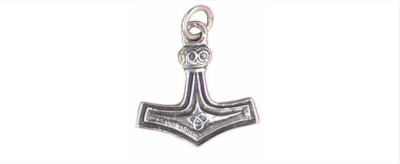 Collier Pendentif Marteau Celtique – Métal Argenté – Fantaisie Unisexe