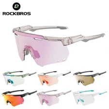 ROCKBROS Cycling Sunglasses Polarized Sports Photochromic Goggles UV400 Outdoor