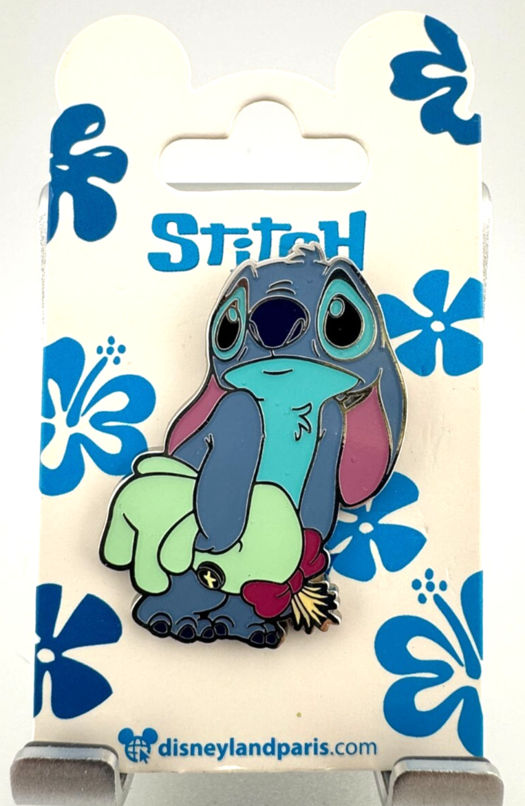 Disneyland Paris DLP DLRP Stitch and Scrump OE Pin New - PinPics 133561