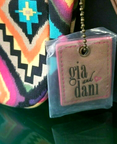 Gia And Dani Clutch Purse Gigi Hill Collection Geometric NWT Aztec Pattern Bag - Picture 3 of 4