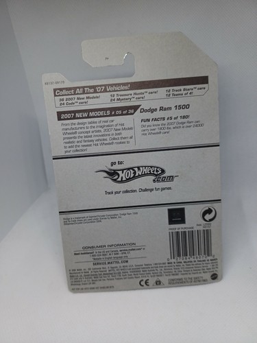 Dodge Ram 1500 2007 primeras ediciones no. Hot Wheels 05 - Imagen 4 de 4