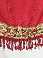 Pashmina Tara Handmade With Embroidery Sequence Crystals 78” Long 27” Wide ￼￼￼