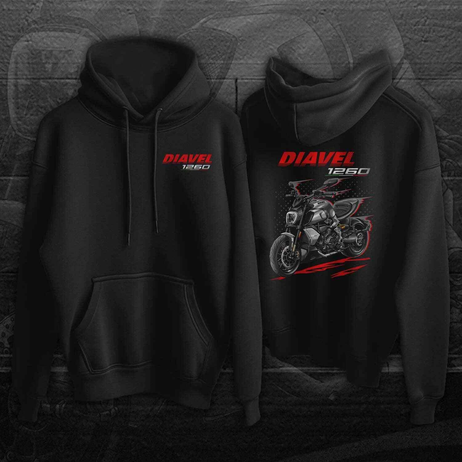 Ducati Diavel 1260 Motorcycle Hoodie - Sweatshirt for Bikers