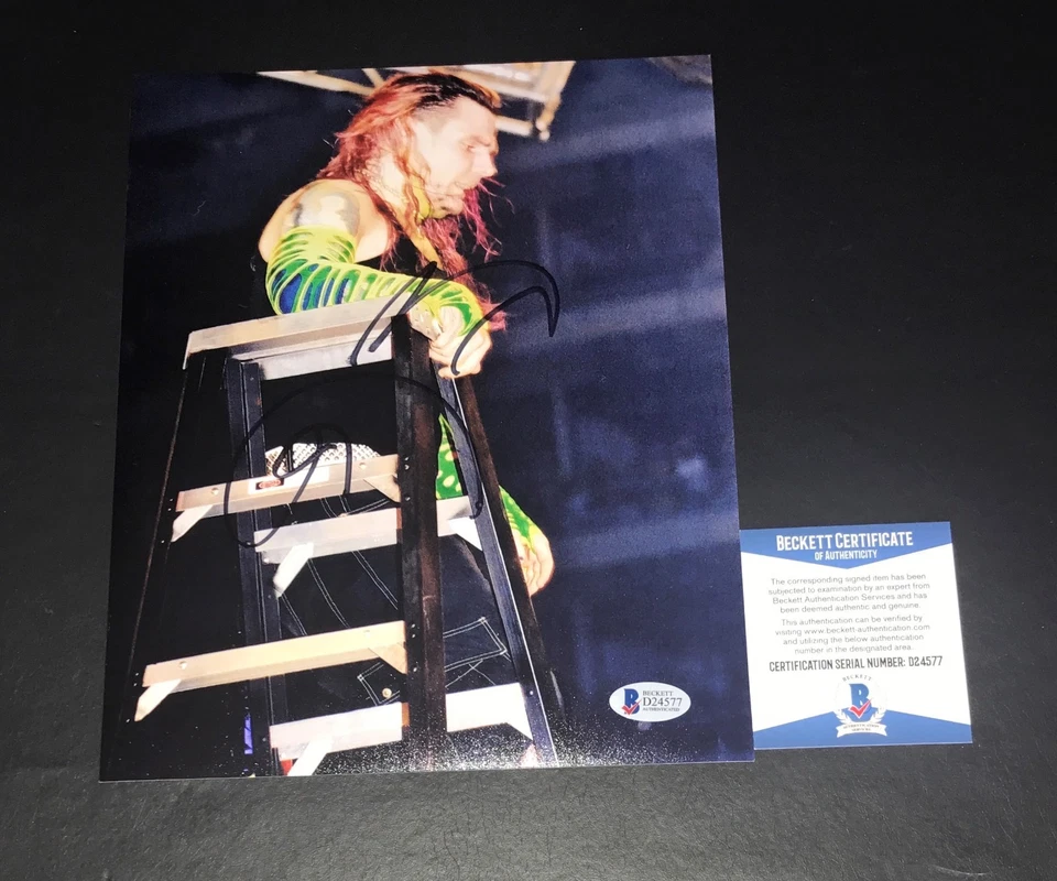 FOTO FIRMADA POR JEFF HARDY AUTO WWE 8X10 BAS BECKETT CERTIFICADO DE AUTENTICIDAD 10 HERMANO NERO HARDY BOYZ Foto 2 de 2