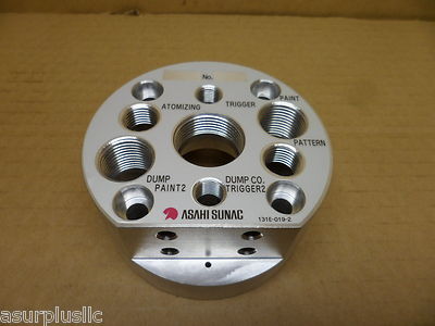 ASAHI SUNAC 131E-019-2 BASE FOR PAINT SPRAY/POWDER COAT GUN ROBOTIC N.O.S.