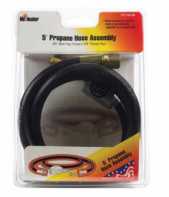 Mr. Heater 3/8 in. Dia. x 3/8 in. Dia. x 5 ft. L Brass/Plastic Hose  Assembly | eBay