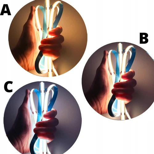 Tira LED 5m COB 320LEDs regulable tira LED COB regulable WW/NW/CW 12V banda de luz - Imagen 4 de 18