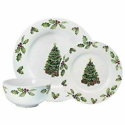 Pfaltzgraff 5218374 Christmas Day 24 Pieces Dinnerware Service for