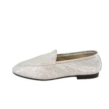 Ballerine Anniel argento scarpe da donna mocassino mocassino slipper pelle vera 37 nuove