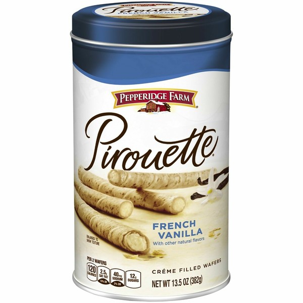 Pepperidge Farm Pirouette French Vanilla Creme Filled Rolled Wafers, 13