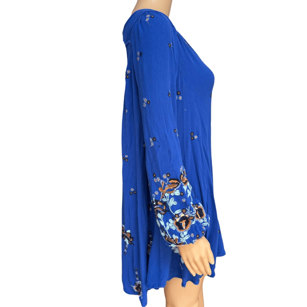 free people oxford embroidered shift dress Free People Oxford - Black Dress - Embroidered Dress - Swing Dress