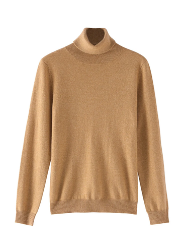 Women Faux Goat Cashmere Knitting Pullovers Turtleneck Soft Warm Sweater Clothes - Picture 12 of 47