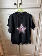 Black Rhinestone Star Graphic T-Shirt