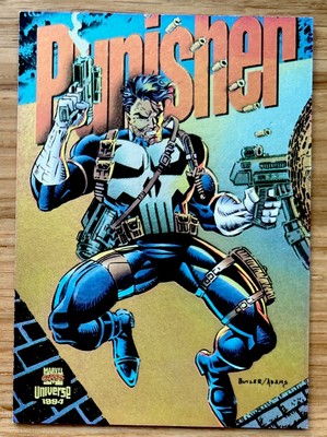1994 Flair Marvel Universe PUNISHER Chrome Power Blast Limited Edition #2/9 MINT