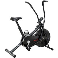 SPORTNOW Exercise Bike with Adjustable Seat, LCD Display, Smooth Belt Drive