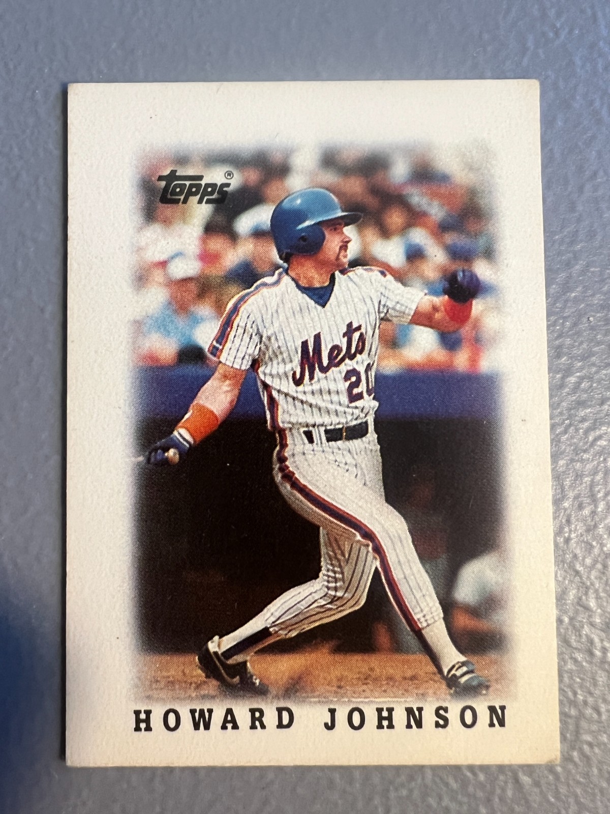 1988 Topps League Leaders Minis - Howard Johnson ( New York Mets ) #61