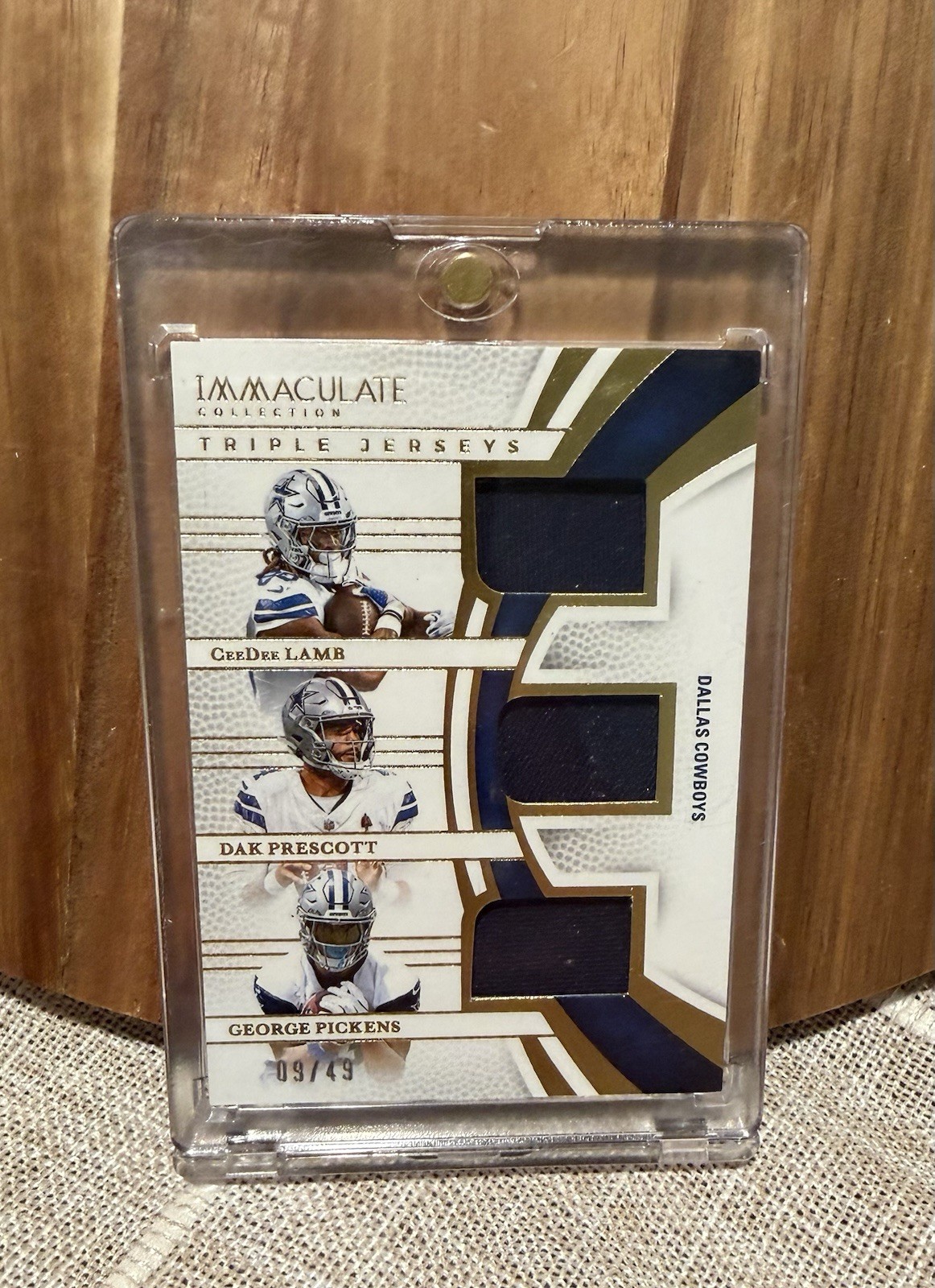 2025 Immaculate Ceedee Lamb Dak Prescott George Pickens Triple Jersey #/49