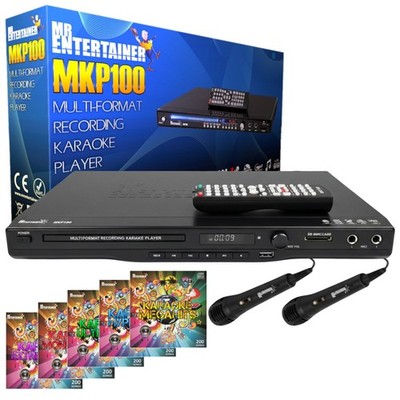 Mr Entertainer MKP100 Karaoke Maschine Player + 1000 Songs! CDG/DVD/MP3G/USB
