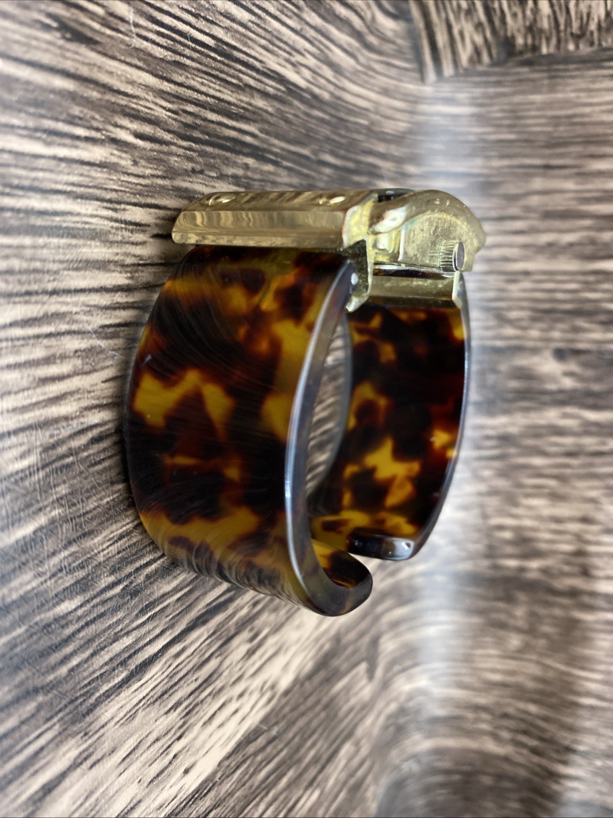 Studio TIME Watch Rectangular Face Gold Toned Sty… - image 10