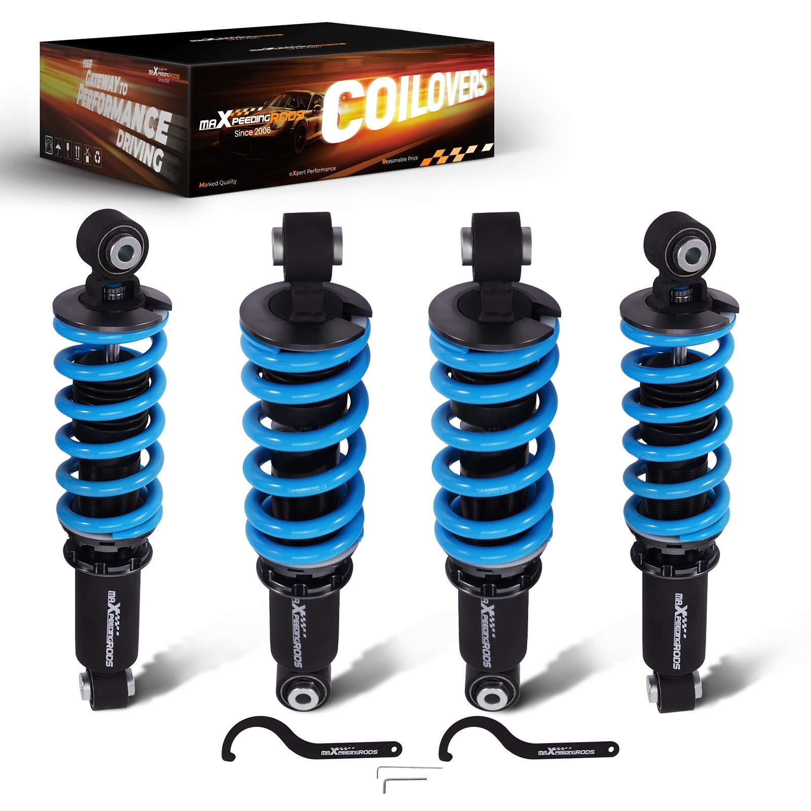 MaXpeedingrods T6 Coilovers 24 Level Damper Lowering Kit For Audi R8 2008-2015
