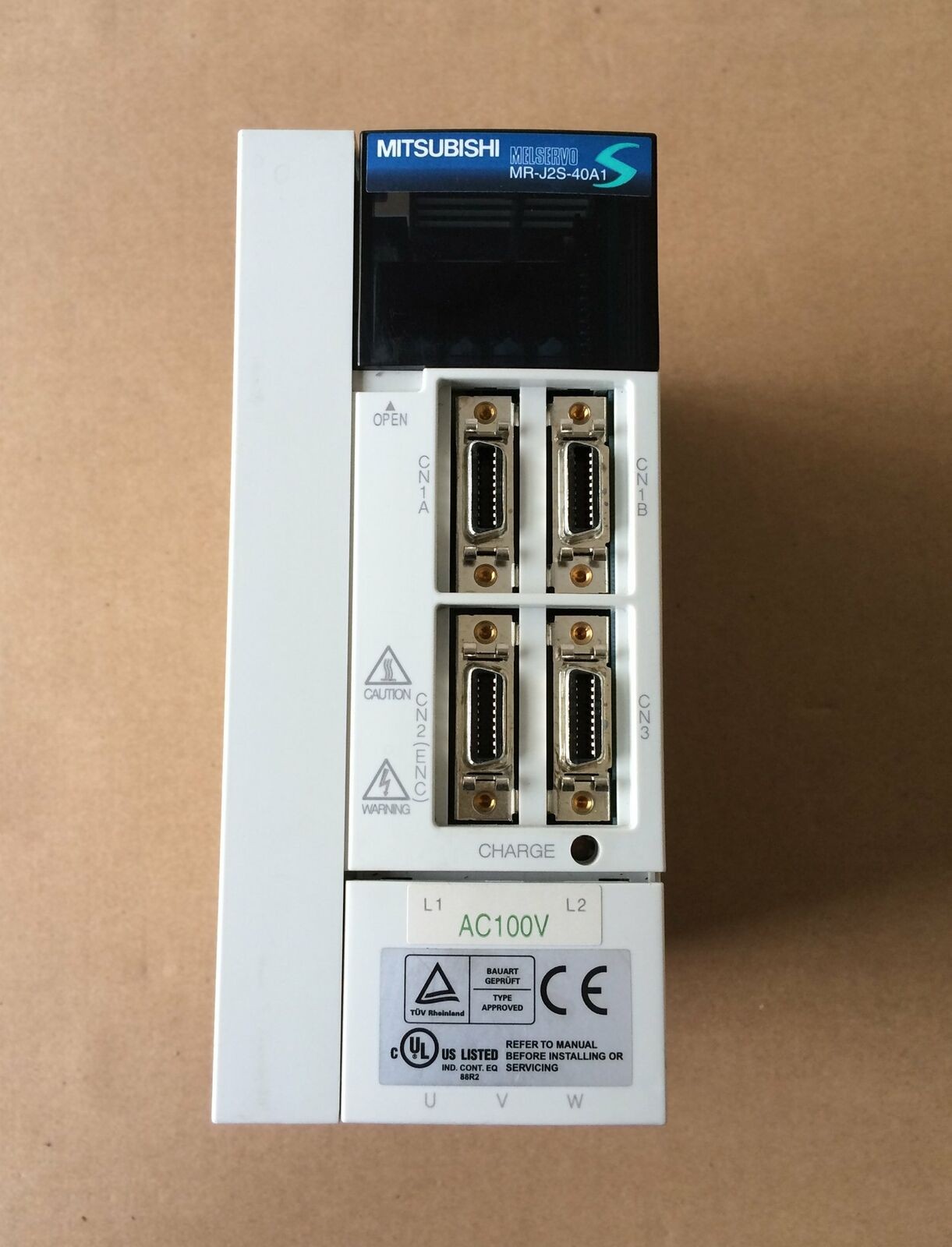 USED MITSUBISHI MelServo Servo MR-J2S-40A1 MRJ2S40A1 Tested Good Condition