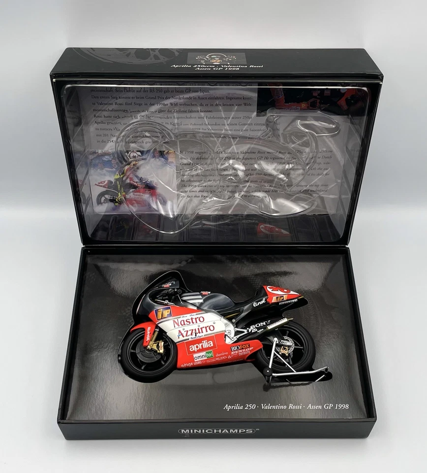 Minichamps 1/12 Valentino Rossi Aprilia 250ccm Assen GP 1998  122980046 - Image 3 of 4