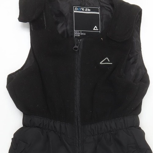 Dare 2b Boys Black Ski Salopettes Age 3-4 Insulated - Picture 7 of 12