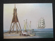 RAR  seltene AK  alter Zeit ! GEMÄLDE Seekatz CUXHAVEN Warten auf die Flut !