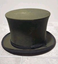 Antique 1800's Top Hat Extra Quality Dunlap  Co Wm Wippert Buffalo