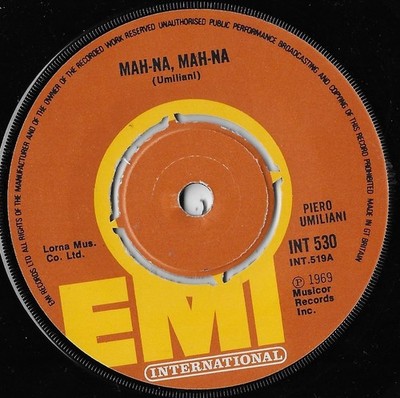 Mah-Na, Mah-Na / You Tried To Warn Me / Piero Umiliani VG+