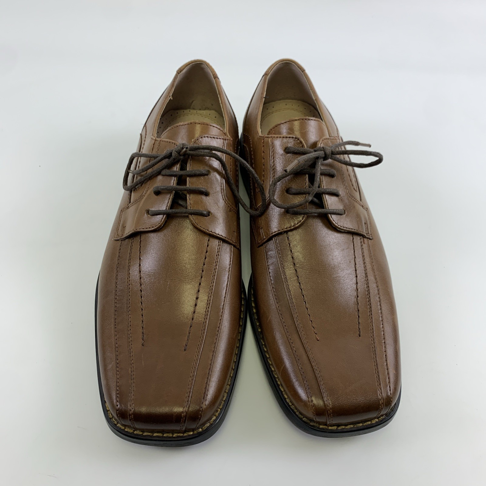 SAOLA Scarpa elegante Stacy Adams pelle marrone marrone marrone Derby Oxford stringata punta quadrata uomo 8 5