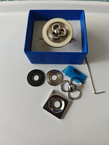 Energetix Magnet Ring Gr. 19 Wechselschmuck mit 2 Köpfchen und 4 Scheiben - Bild 2 von 3