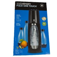 Sodastream Fizzi One Touch Value Kit Sparkling Water 4 Bottles 1 CO2 Cylinder