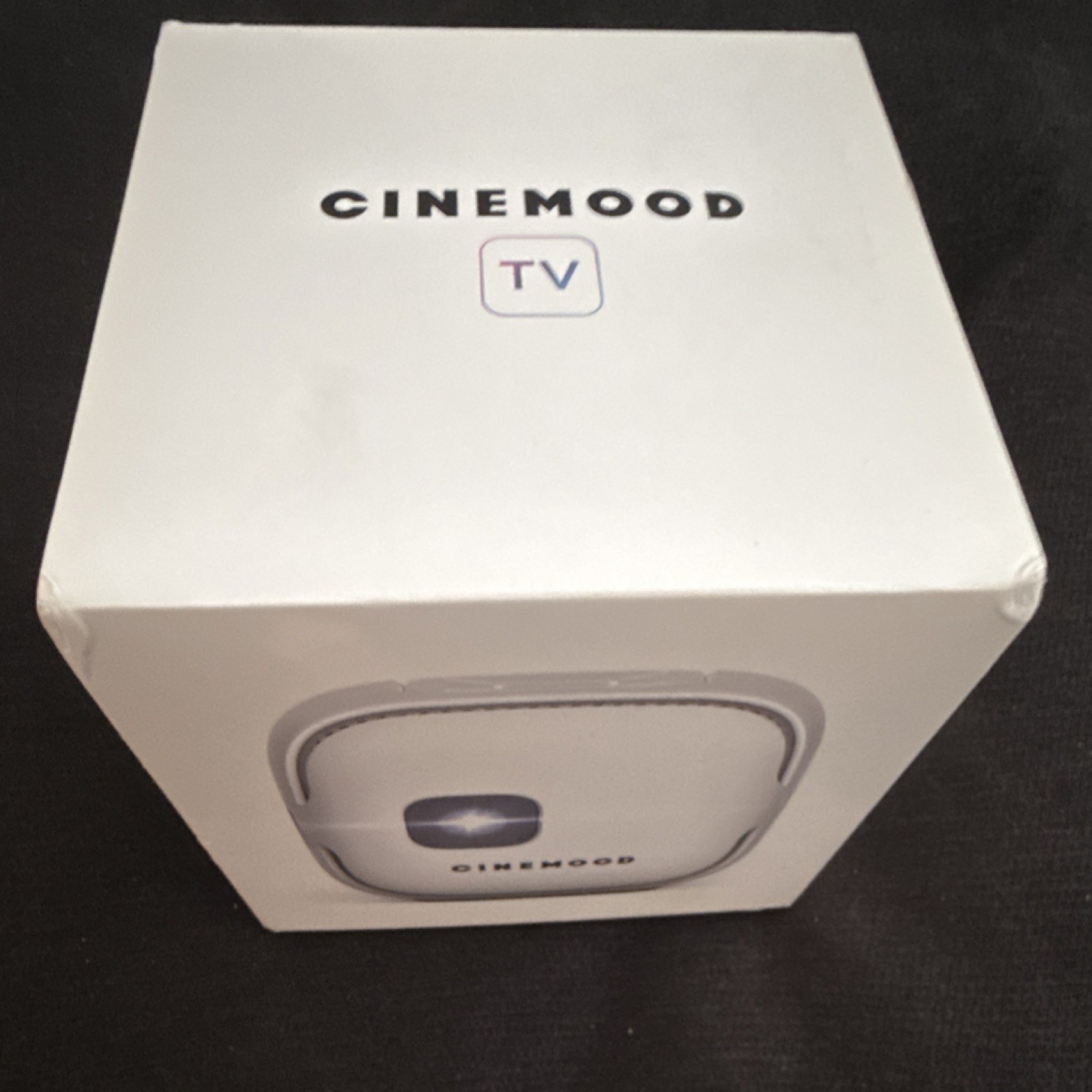 CINEMOOD TV Portable Smart Mini Projector White w/ Original Box Wi-Fi-image