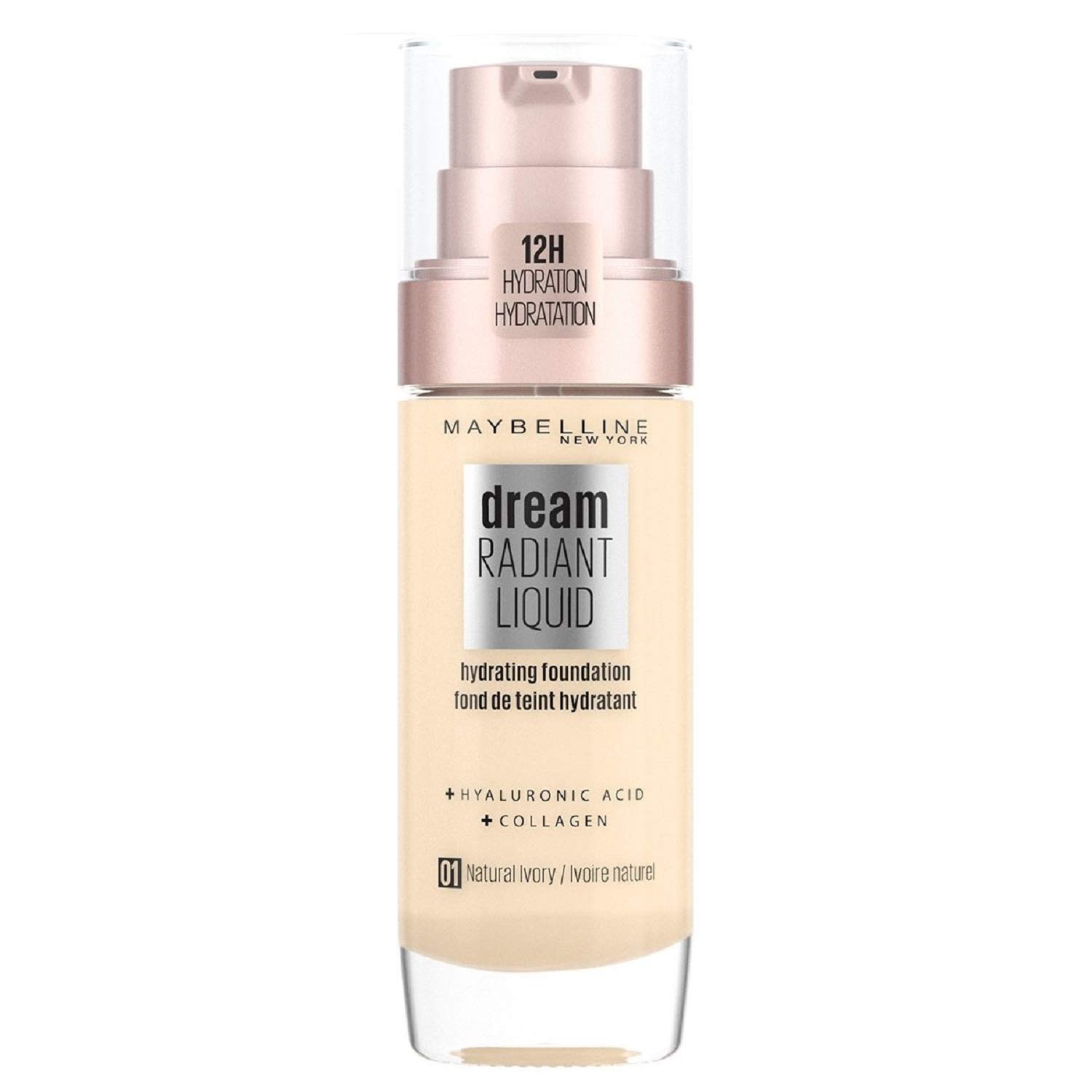 Maybelline Foundation Dream Radiant Liquid Hydrating Light Honey 30ml Free Ship