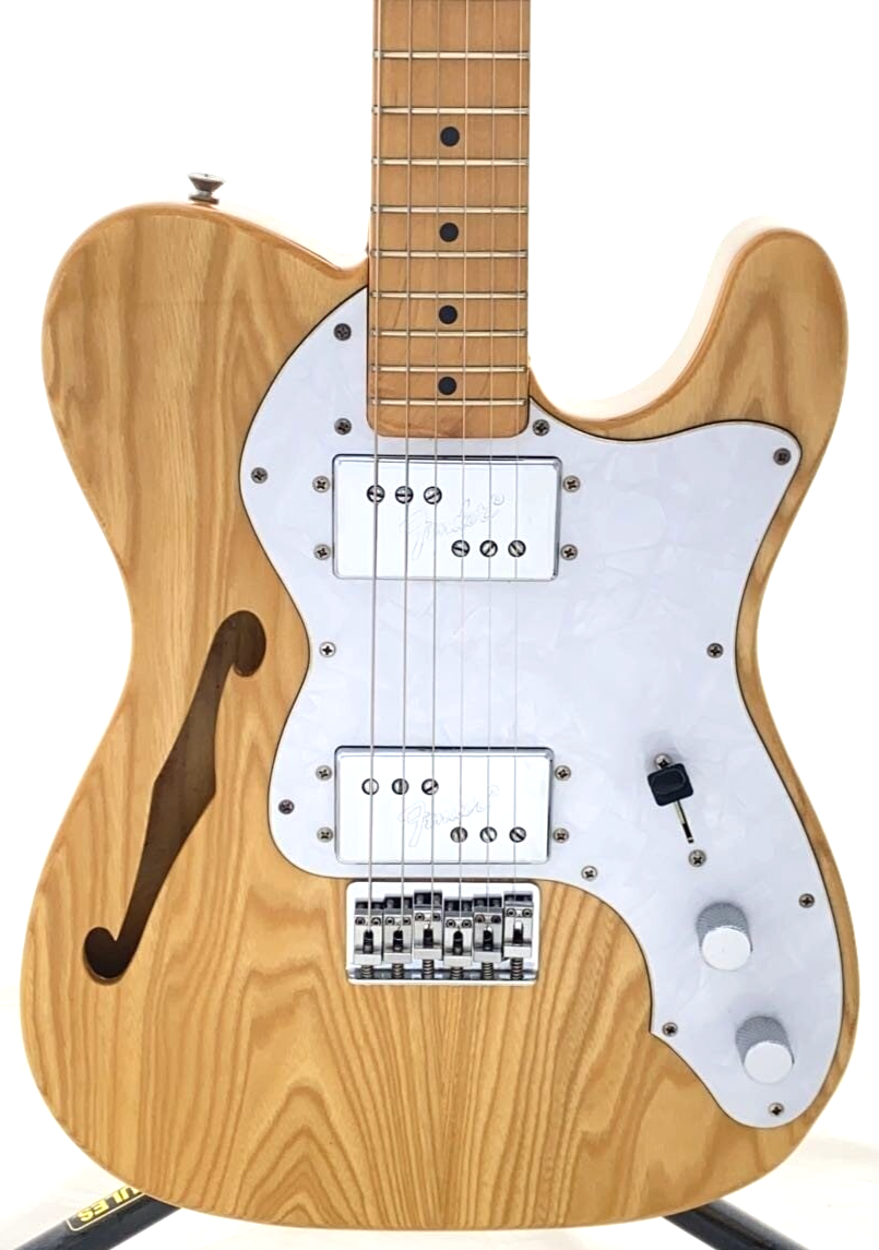 Fender Japan Thinline Telecaster Guitar TN72 Natural Humbucker PU