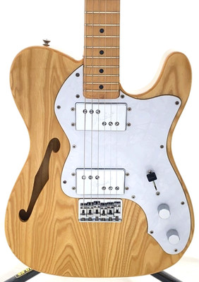 ギター Fender Telecaster Thinline Fender Japan Thinline Telecaster Guitar TN72 Natural Humbucker PU