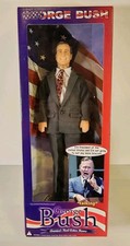 President George H.W. Bush Talking Doll 12 Inch Tall in Original box