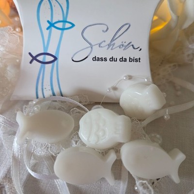Gastgeschenk  Tischdeko Fische 5er Set Hochzeit Taufe Kommunion Konfirmation 