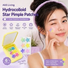 Hydrocolloid Star Pimple Patches 6ct Waterproof Breathable Face