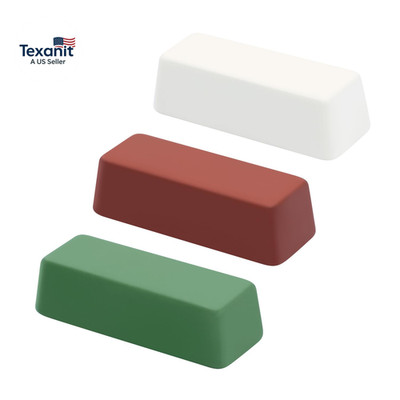 Mini Buffing Polishing Cutting Compounds 4 Oz. Kit - Green Fine/White Medium/Red