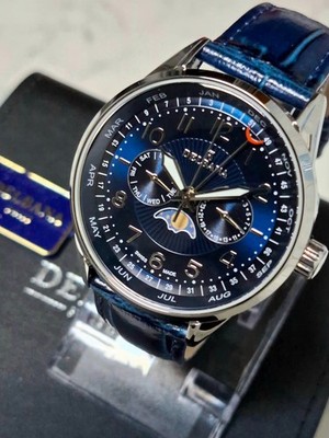Delbana 41601.646.6.044 Men's Swiss Made-Ronda 706.B Full Calendar & Moonphase