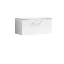 Image of Balterley Level Wall Hung 1 Drawer Vanity Unit with Worktop - Choose Size/Colour