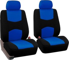 FH Group Car Seat Covers Front Set in Cloth-Car Seat Covers for Low Back Car Sea