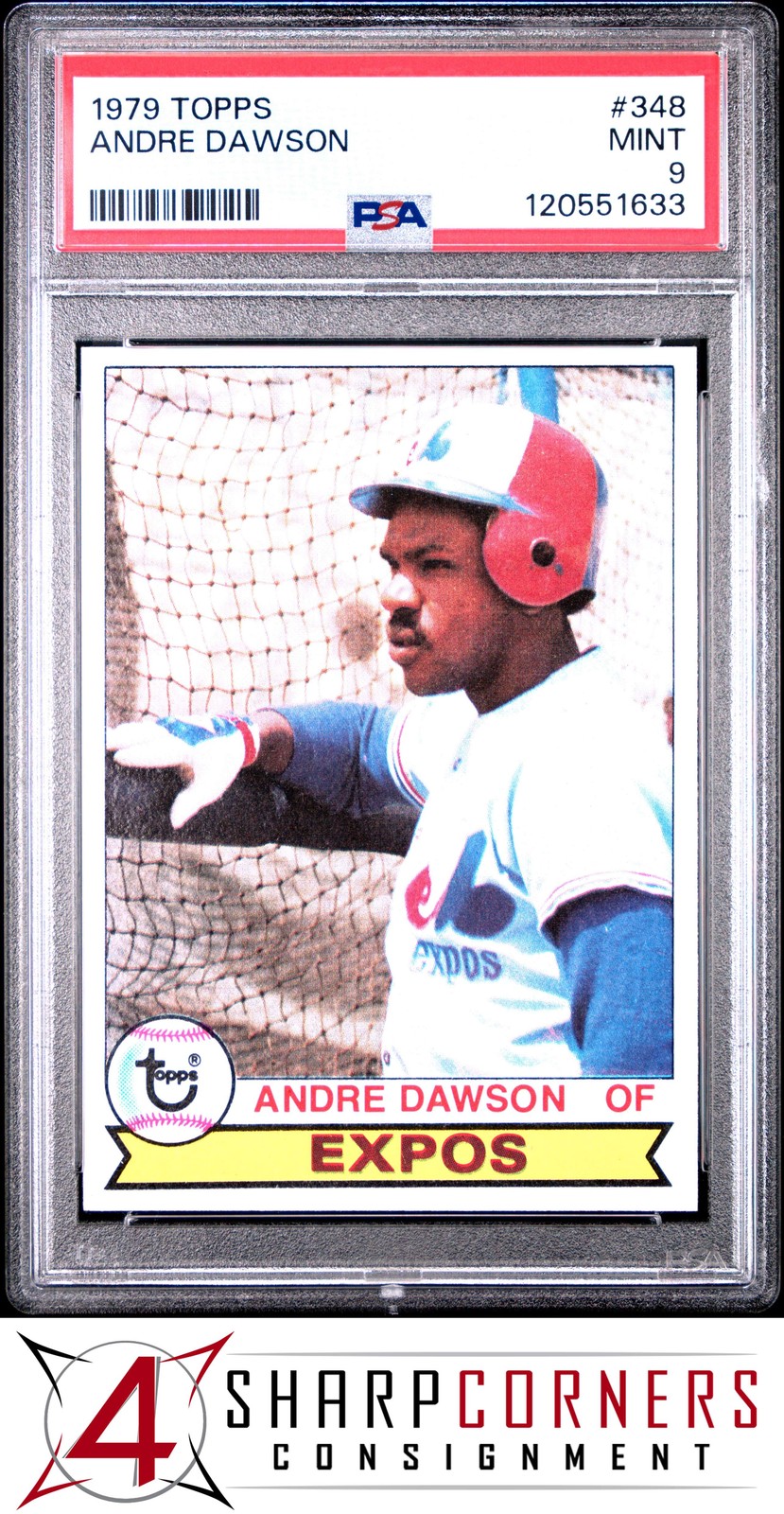 1979 TOPPS #348 ANDRE DAWSON EXPOS HOF PSA 9